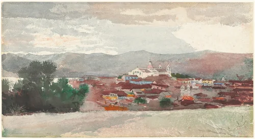 View of Santiago de Cuba by Winslow Homer, drawing, 1885