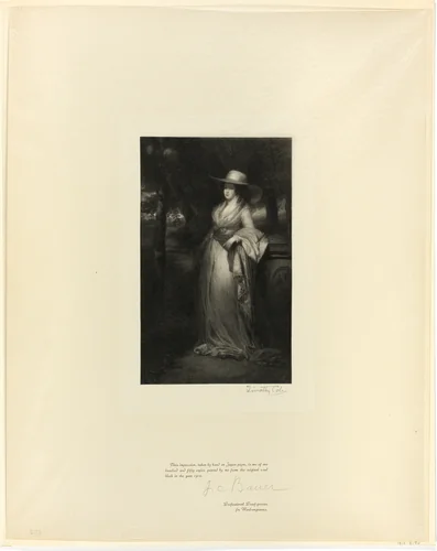 Portrait of a Lady, from Old English Masters by Timothy Cole, print, 1899