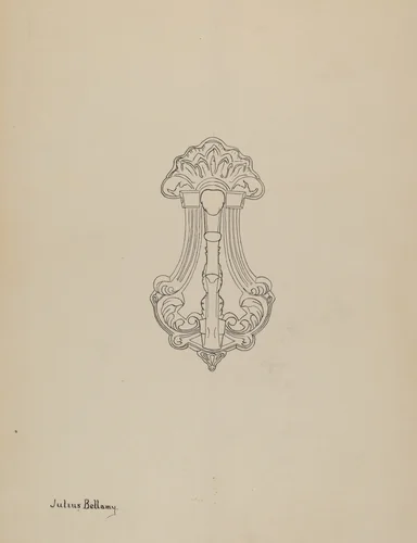Door Knocker by Julius Bellamy, index of american design, 1940