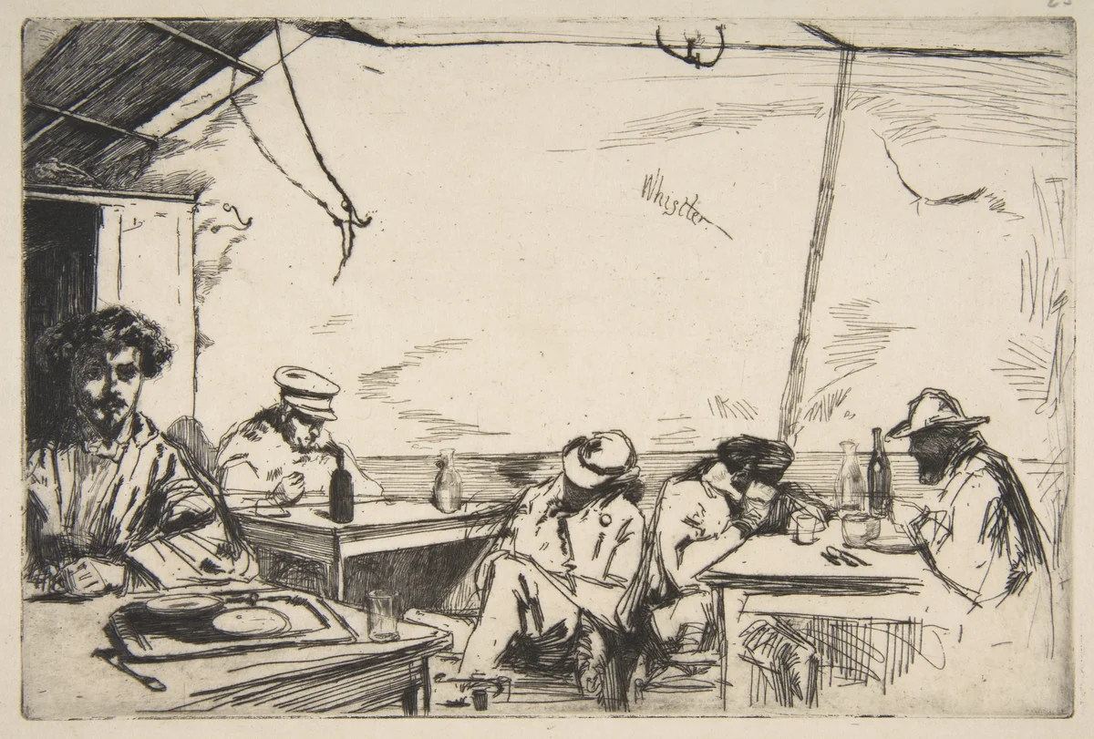 Soupe à trois sous by James McNeill Whistler, print, 1859