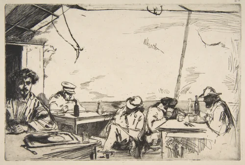Soupe à trois sous by James McNeill Whistler, print, 1859