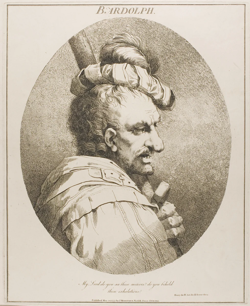 Bardolph by John Hamilton Mortimer, print, 1809