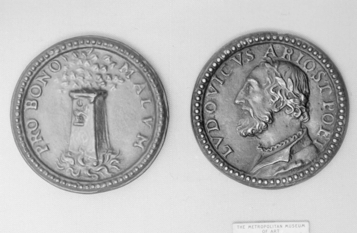 Lodovico Ariosto of Ferrara (1474–1533) by Pastorino di Giovan Michele, metalwork, 1550-1560