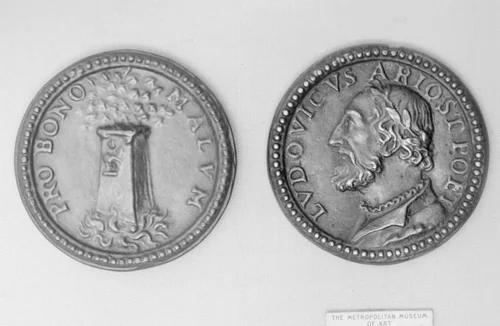 Lodovico Ariosto of Ferrara (1474–1533) by Pastorino di Giovan Michele, metalwork, 1550-1560