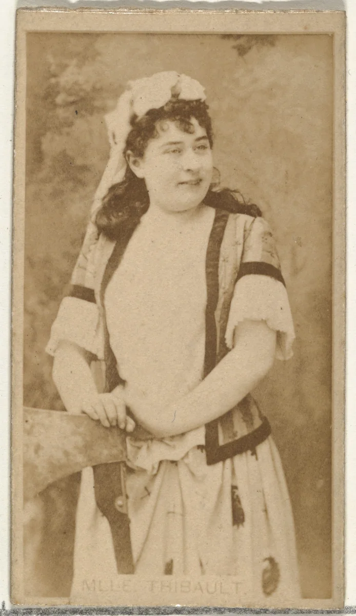 Mlle. Thibault, from the Actors and Actresses series (N145-8) issued by Duke Sons & Co. to promote Duke Cigarettes by W. Duke, Sons & Co., photograph, 1890-1895