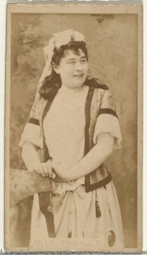 Mlle. Thibault, from the Actors and Actresses series (N145-8) issued by Duke Sons & Co. to promote Duke Cigarettes by W. Duke, Sons & Co., photograph, 1890-1895