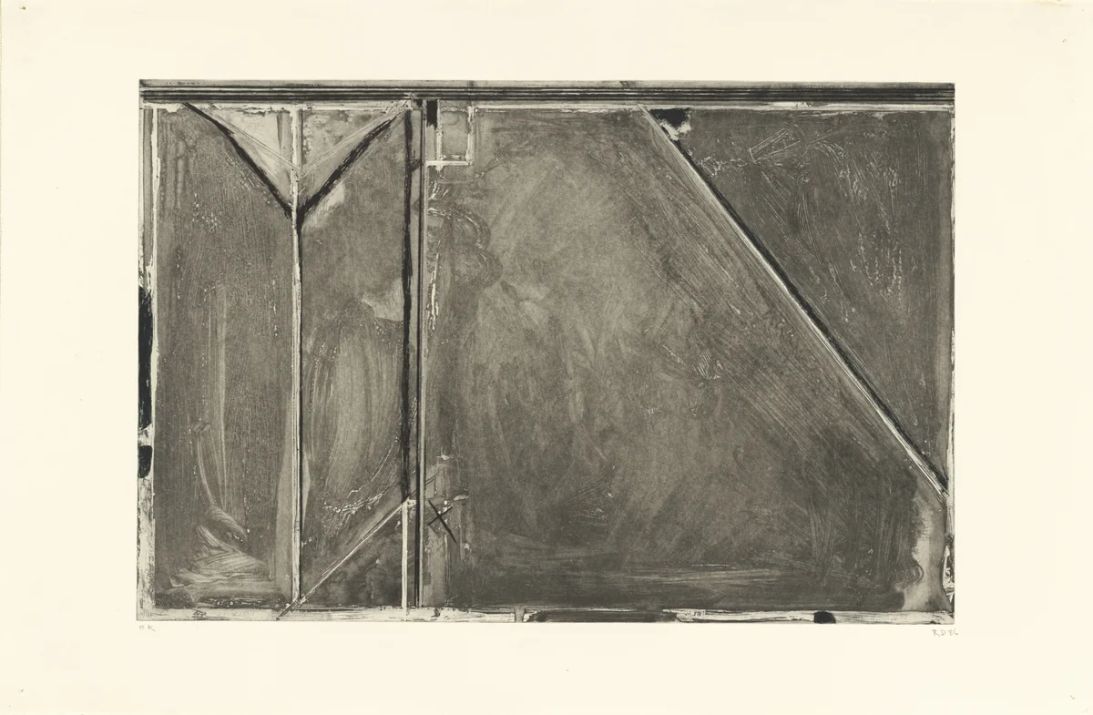 Folsom Street Variations II (Gray) by Richard Diebenkorn, print, 1986