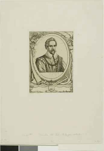 Portrait of René de Laudonnière Sablais (de Burdigale) by Charles Meryon, print, 1861