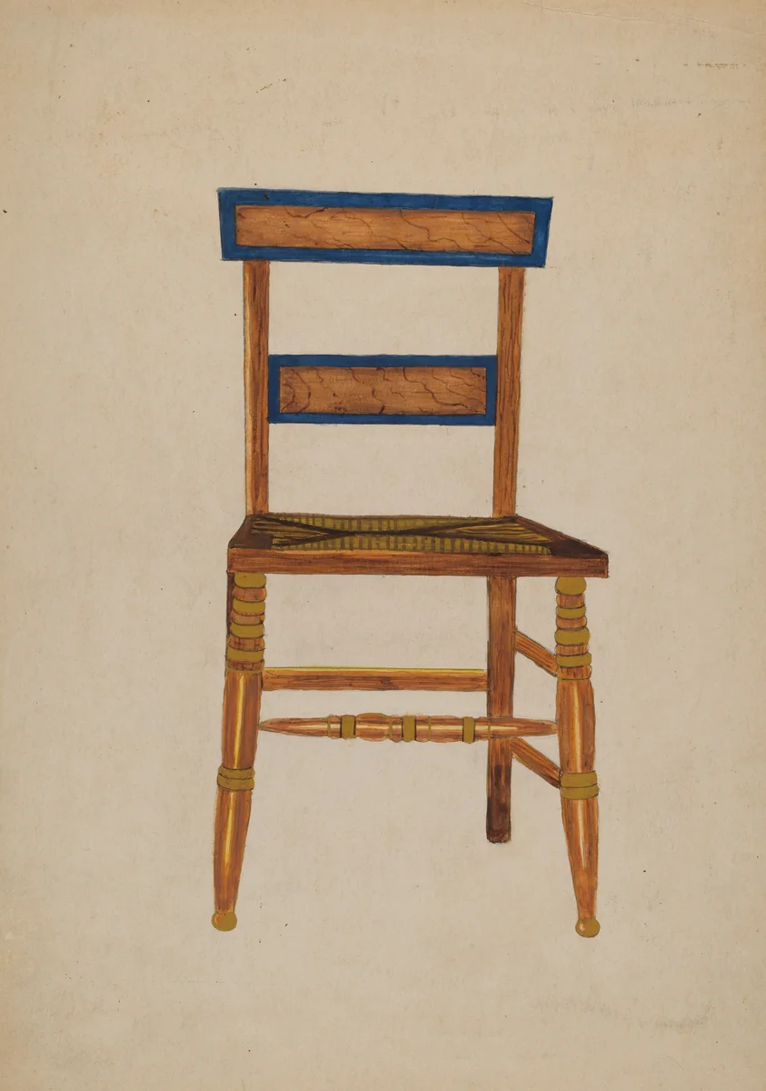 Empire Chair (American) by Genevieve Sherlock, index of american design, 1940