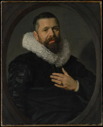 Portrait of a Bearded Man with a Ruff by Frans Hals, painting, 1625