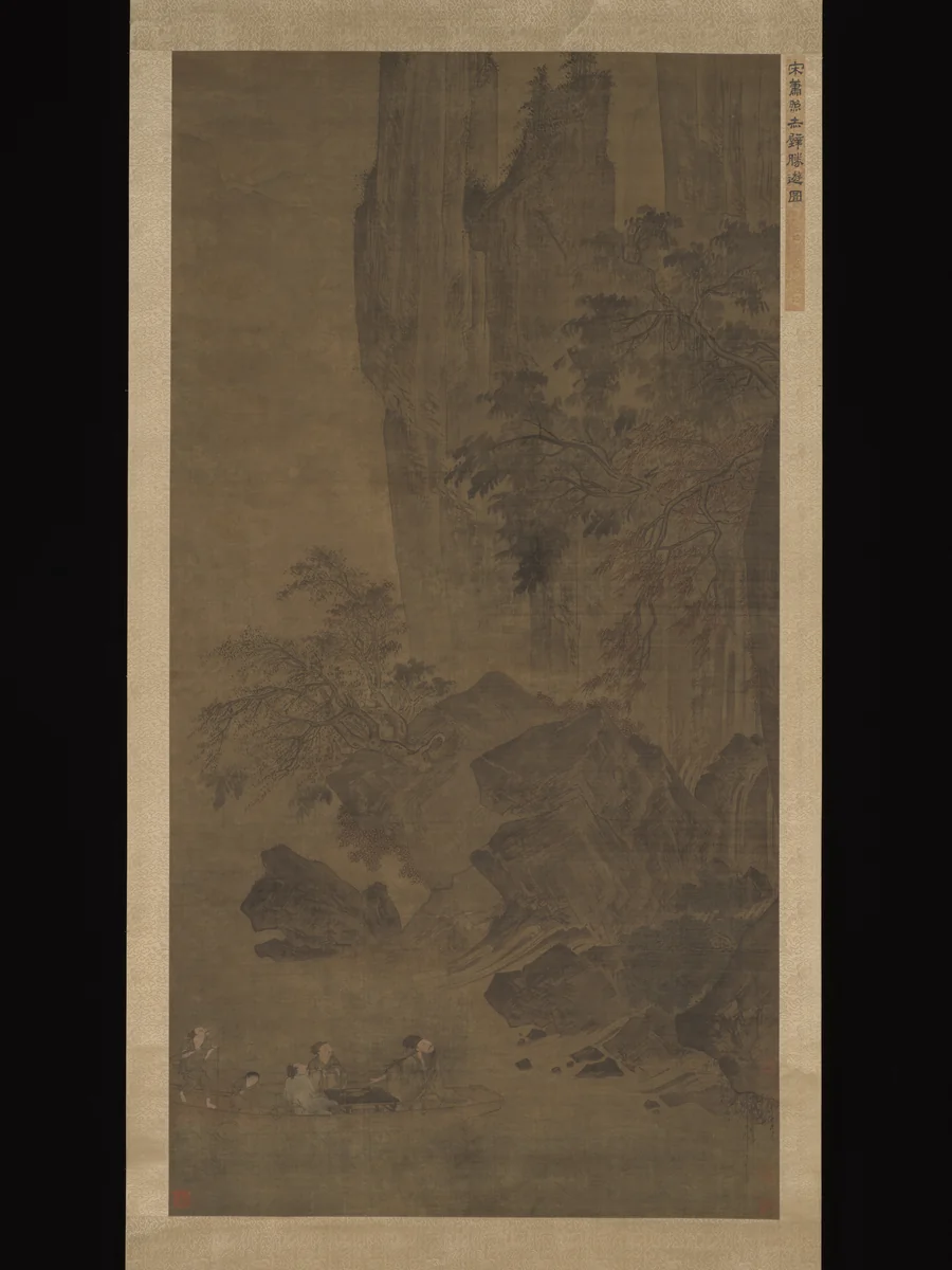 Su Dongbo's Visit to Chibi by Unidentified Artist, painting, 1368-1911