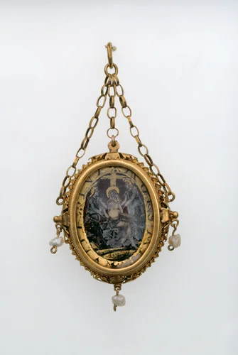 Double-Sided Pendant with the Presentation in the Temple and the Resurrection by Spanish, metalwork, 1575-1625