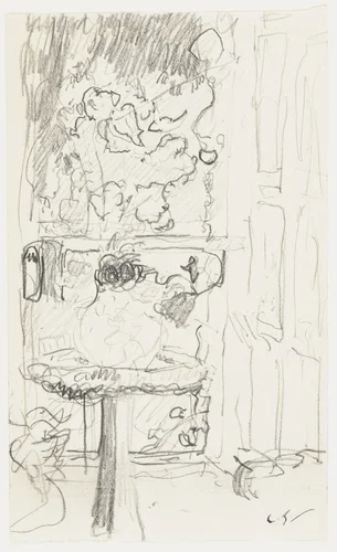Vase of Flowers by Édouard Vuillard, drawing