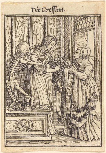Die Greffinn (The Countess) by Hans Lützelburger, print, 1521-1531