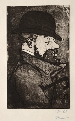 Henri de Toulouse-Lautrec by Charles Maurin, print, 1893