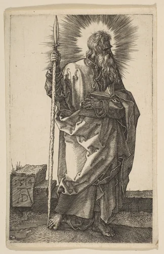 Saint Thomas by Albrecht Dürer, print, 1514