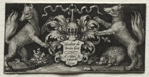 Coat of Arms by Nicolaes de Bruyn, print, 1594