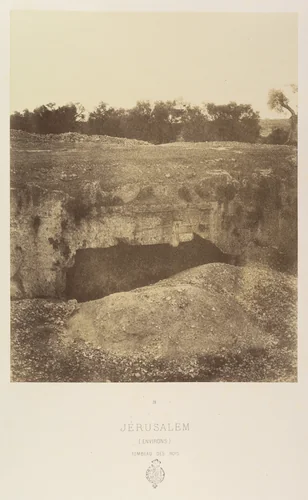 Jérusalem. (Environs) Tombeau des Rois by Louis de Clercq, photograph, 1860