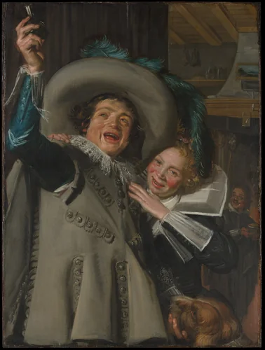 Young Man and Woman in an Inn by Frans Hals, painting, 1623