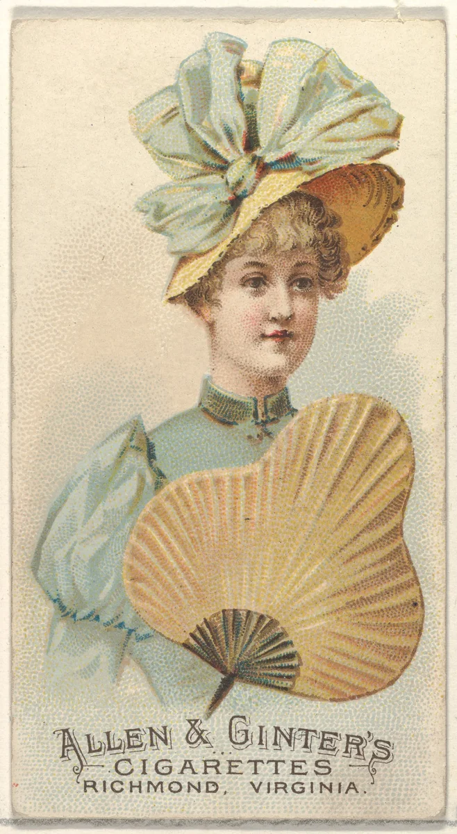 Plate 39, from the Fans of the Period series (N7) for Allen & Ginter Cigarettes Brands by Allen & Ginter, print, 1889