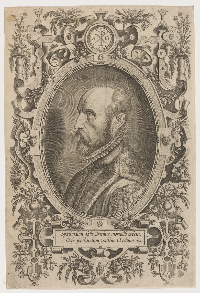 Abraham Ortelius (Wortels) by Philip Galle, print, 1537-1612