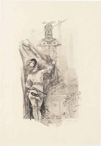 Sodom's Modesty by Félicien Rops, print, 1888