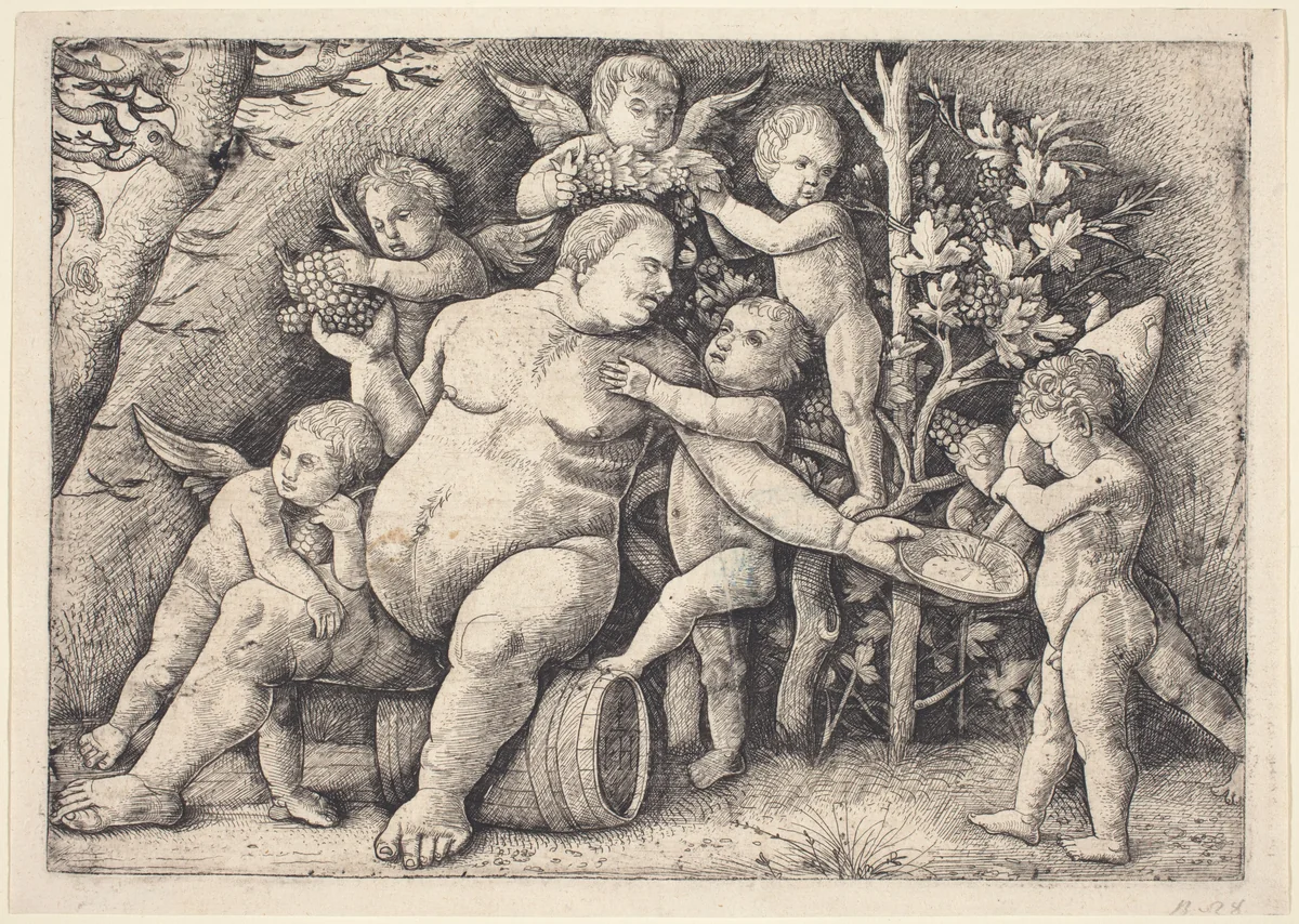 Silenus by Hieronymus Hopfer, print, 1500-1550