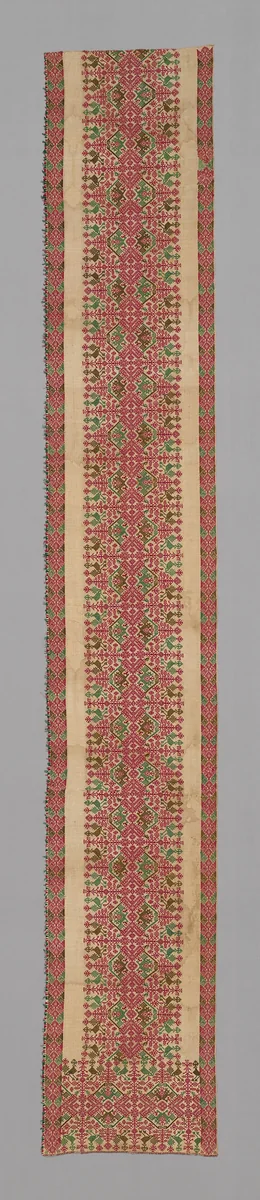 Panel (Bed Curtain) by Greece, Cyclades Islands, textile, 1700-1900
