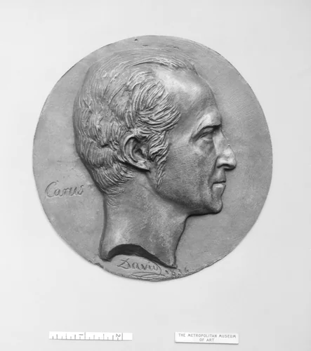 Carl Gustave Carus (1789–1869), Saxon physician, man-of-letters, and painter by Pierre-Jean David d'Angers, metalwork, 1834