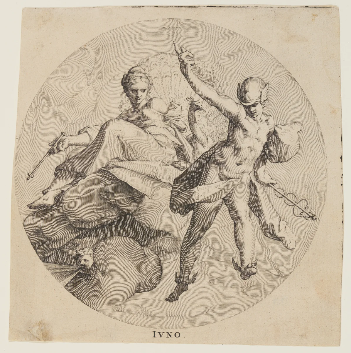 Juno, from The Three Goddesses by Egbert van Panderen, print, 1600