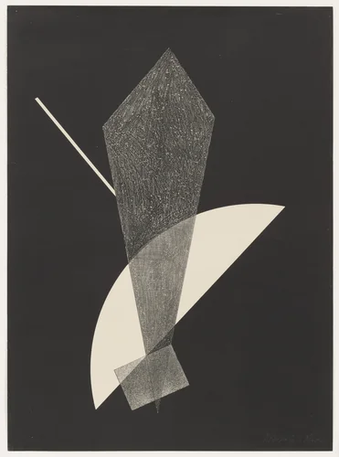 Untitled from Konstruktionen. Kestnermappe 6 (Constructions. Kestner Portfolio 6) by László Moholy-Nagy, print, 1923