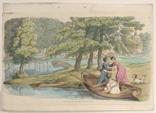 Plate 35, from "World in Miniature" by Thomas Rowlandson, print, 1816