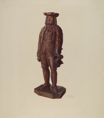 William Penn Carving by Frances Lichten, index of american design, 1938