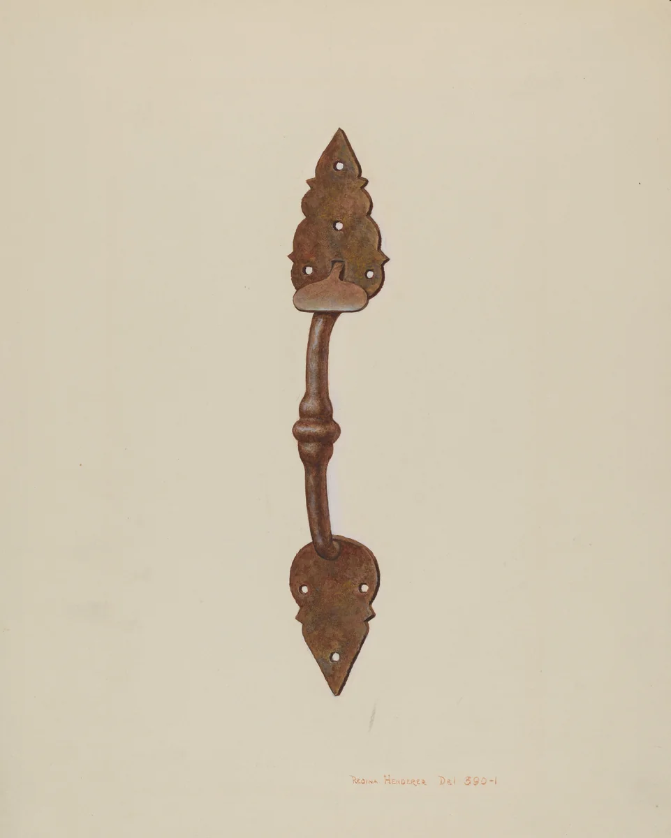 Suffolk Latch by Regina Henderer, index of american design, 1939