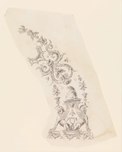 Design for the Decoration of Firearms by Nicolas Noël Boutet, drawing, 1770-1830