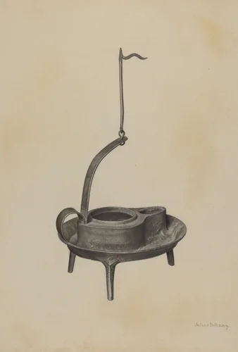 Betty Lamp by Julius Bellamy, index of american design, 1941