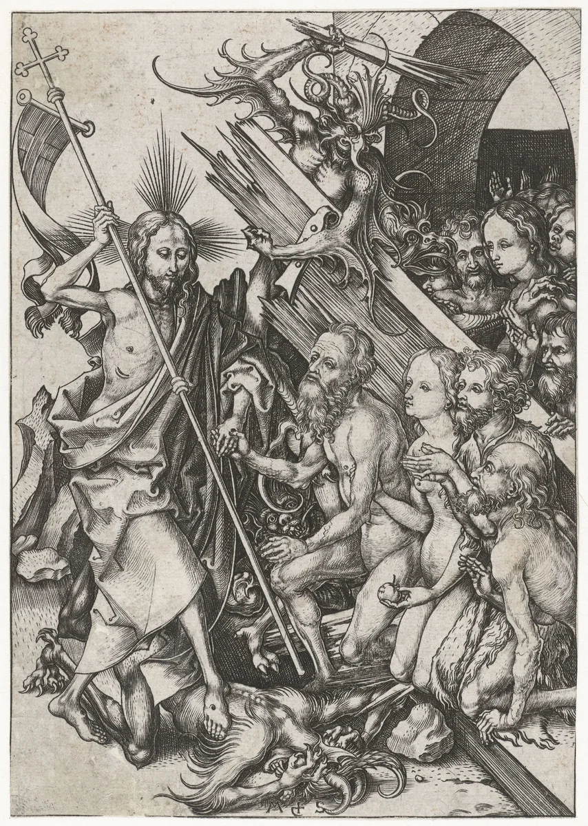 De afdaling in het voorgeborchte by Unknown, print, 1470-1491