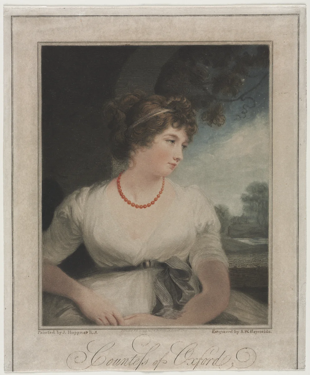 The Countess of Oxford by Samuel Reynolds, print, 1799