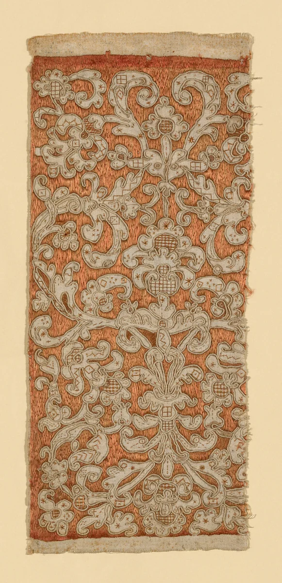 Fragment by Italy, textile, 1601-1700