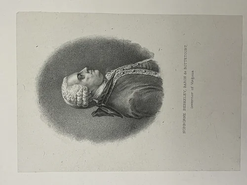 Norborne Berkeley, Baron de Bottetourt, Governor of Virginia by Artist Unknown, other, 1800-1899