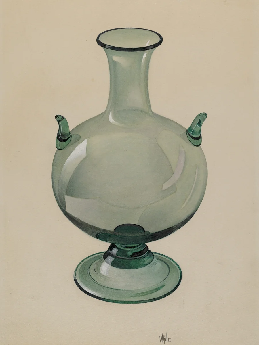 Green Vase by Edward White, index of american design, 1937
