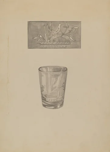 Whiskey Glass by Gertrude Lemberg, index of american design, 1935-1942