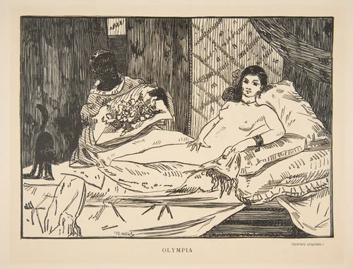 Olympia by Edouard Manet, print, 1902