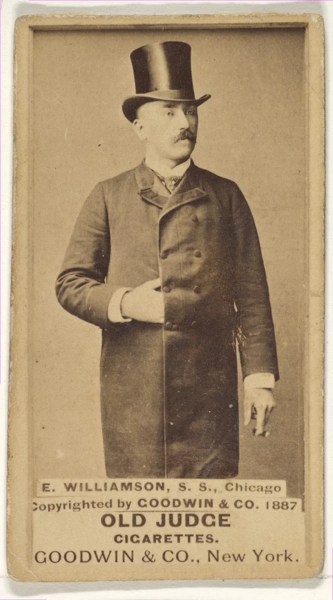 E. Williamson, Shortstop, Chicago, from the Old Judge series (N172) for Old Judge Cigarettes by Goodwin & Company, photograph, 1887