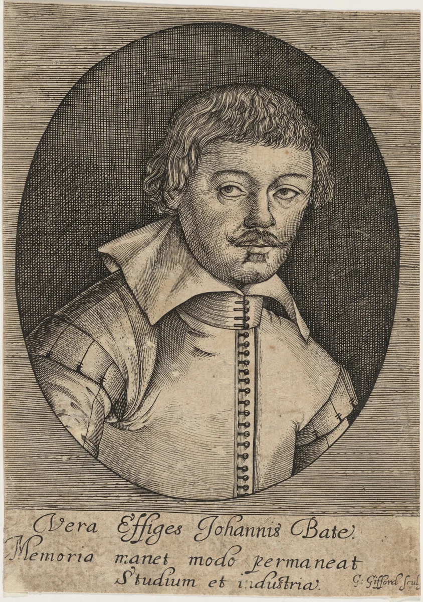 John Bate, Writer by George Gifford, print, 1635