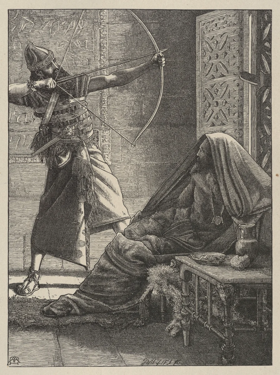 The Arrow of Deliverance, from "Dalziels' Bible Gallery" by Arthur Murch, print, 1865-1881