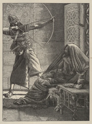 The Arrow of Deliverance, from "Dalziels' Bible Gallery" by Arthur Murch, print, 1865-1881