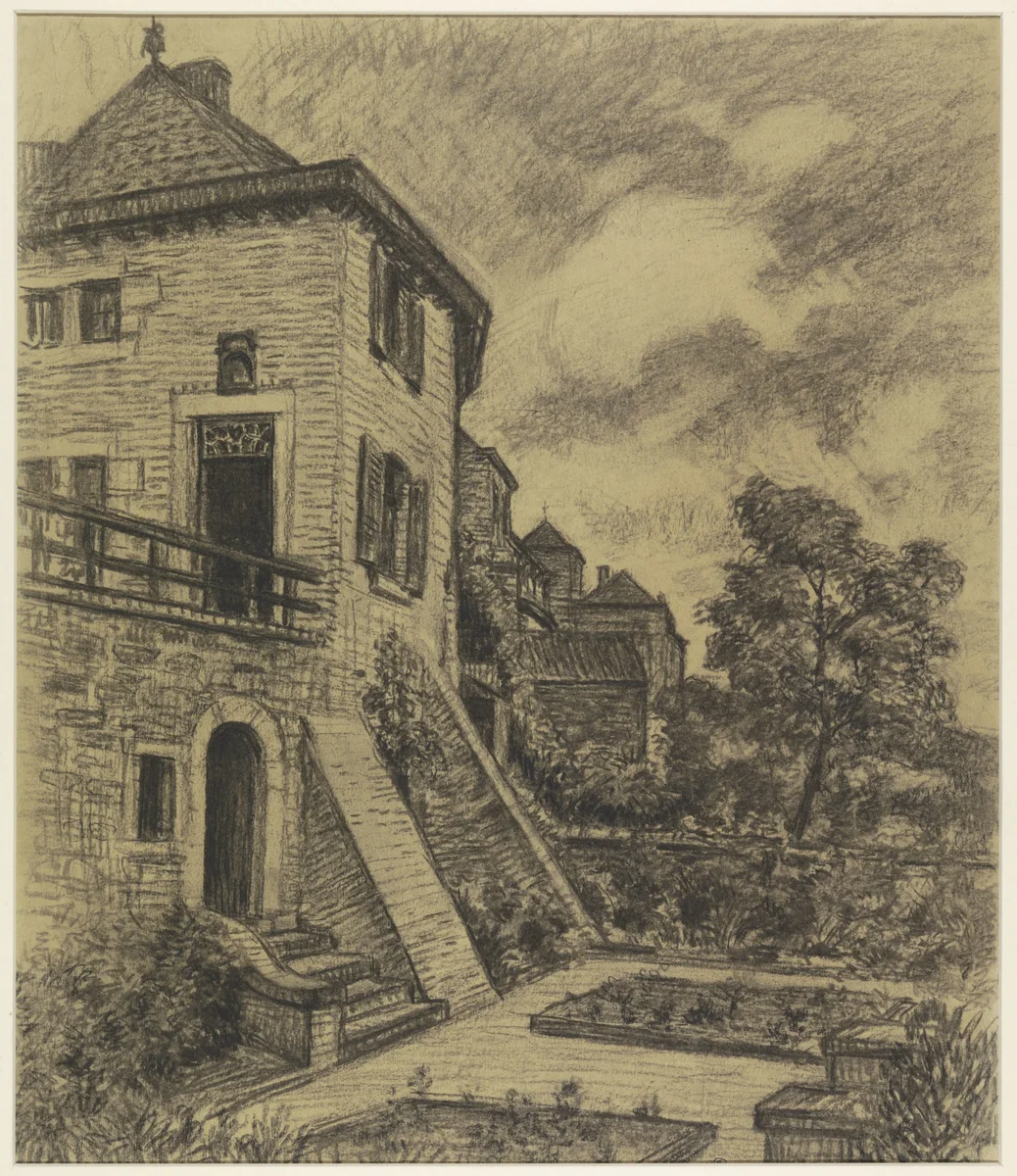 La propriété Leboeuf-Thys à Dalhem by René Janssens, drawing, 1880-1936