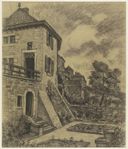 La propriété Leboeuf-Thys à Dalhem by René Janssens, drawing, 1880-1936