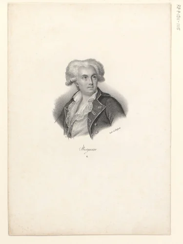 Portret van Nicolas Bergasse by anonymous, print, 1818-1842